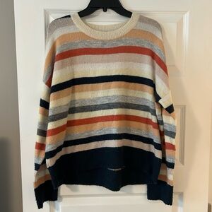 MINKPINK Cream and Orange Crew Neck Sweater